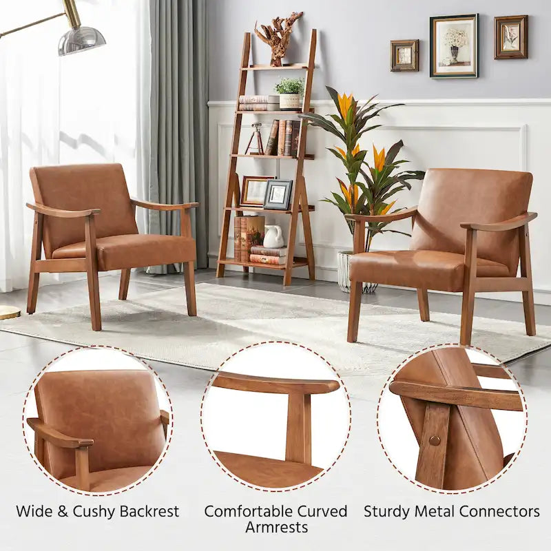 Fauteuil rembourré — Fauteuil en tissu bouclette