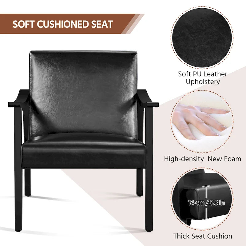 Fauteuil rembourré — Fauteuil en tissu bouclette