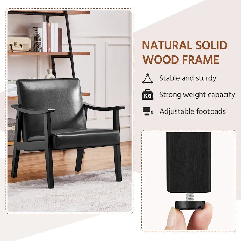 Fauteuil rembourré — Fauteuil en tissu bouclette