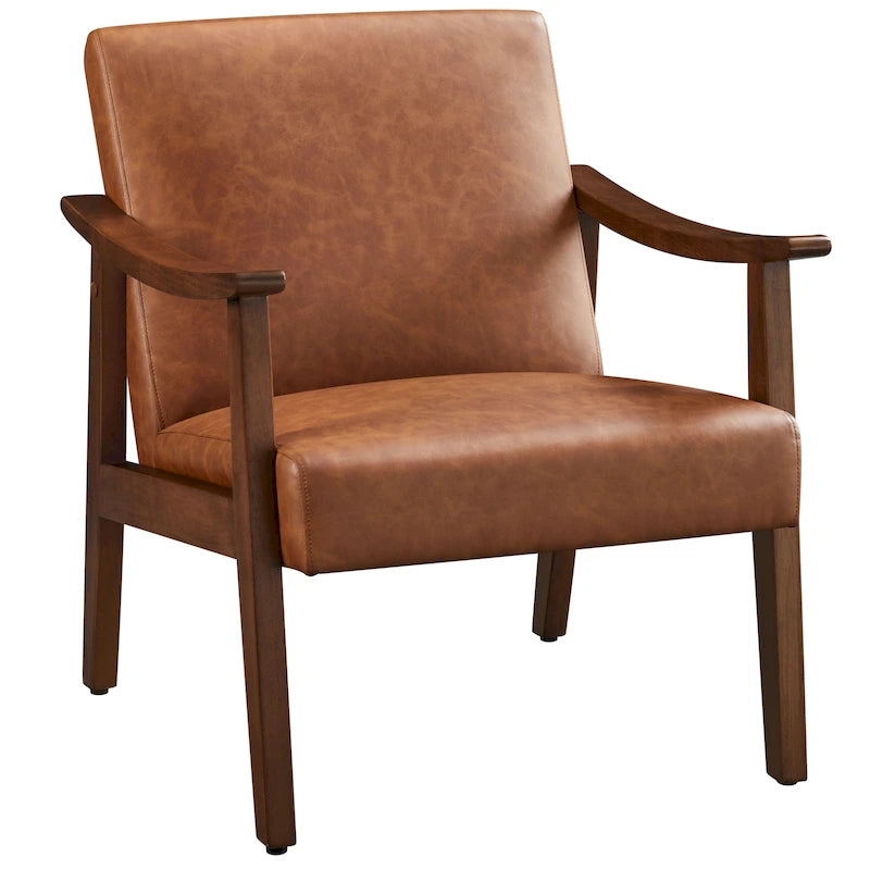 Fauteuil rembourré — Fauteuil en tissu bouclette