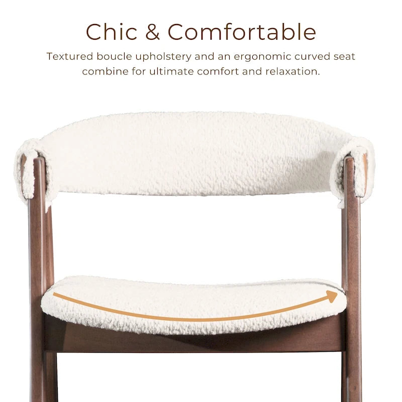 Chaises de salle à manger médiévales en tweed (lot de deux)