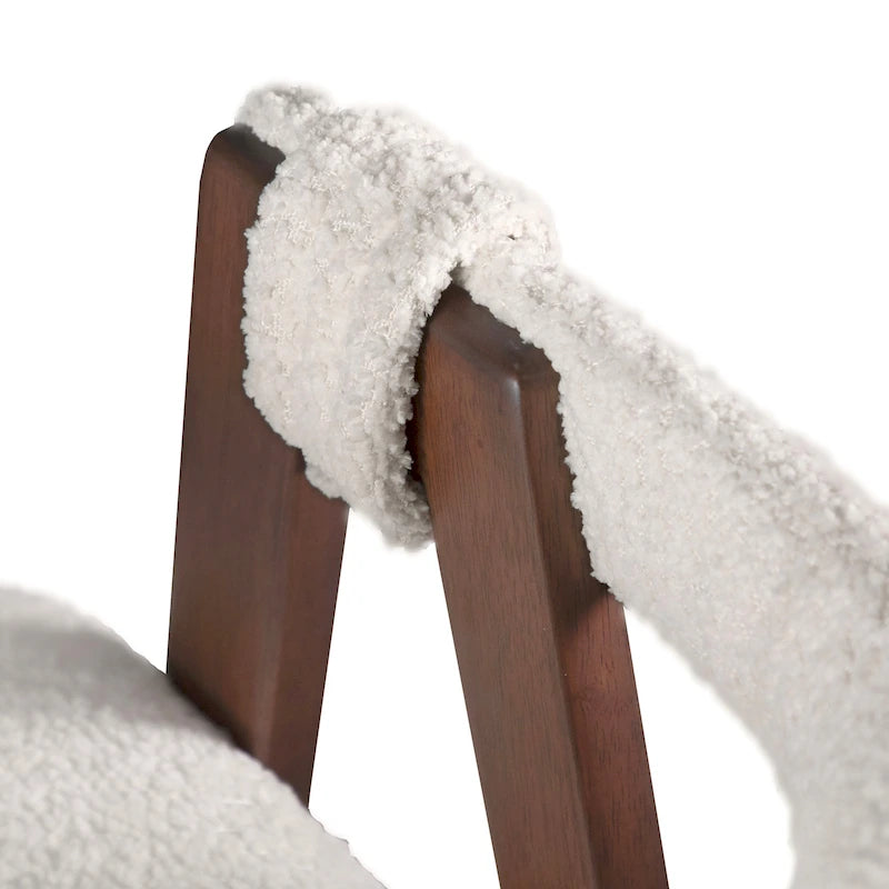 Chaises de salle à manger médiévales en tweed (lot de deux)