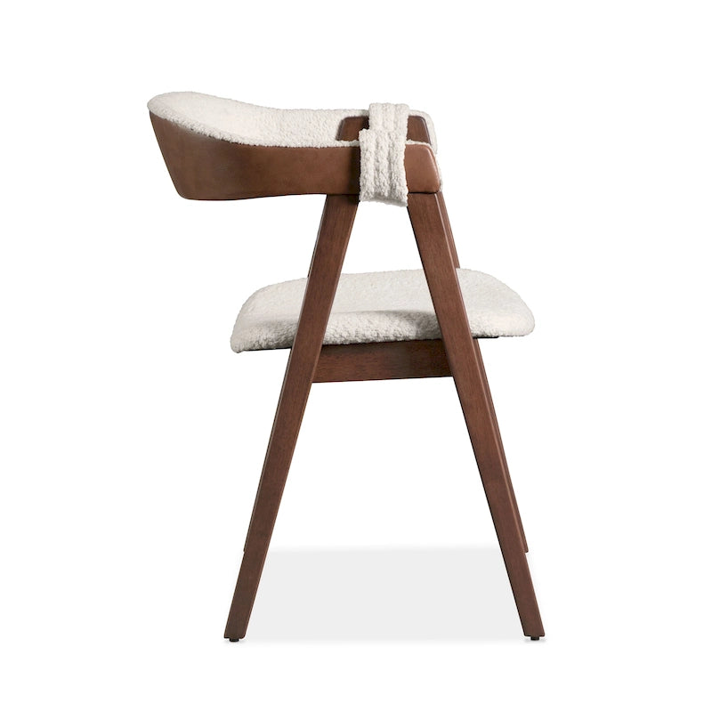 Chaises de salle à manger médiévales en tweed (lot de deux)