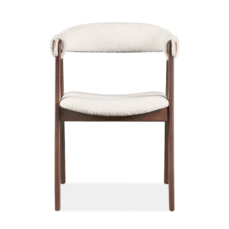 Chaises de salle à manger médiévales en tweed (lot de deux)