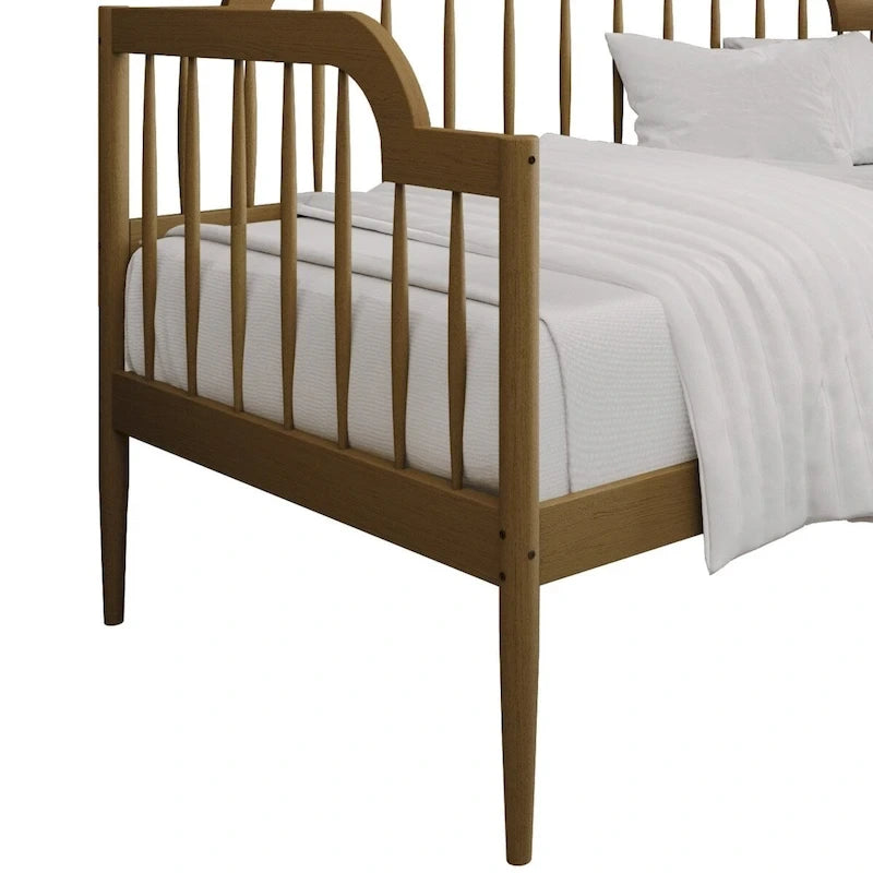Canapé-lit double minimaliste en bois