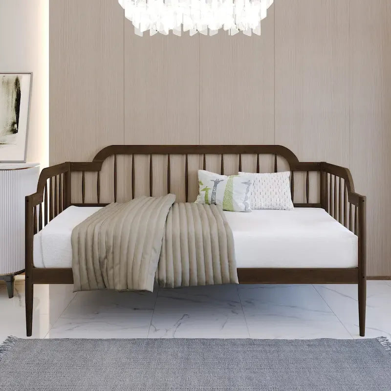 Canapé-lit double minimaliste en bois
